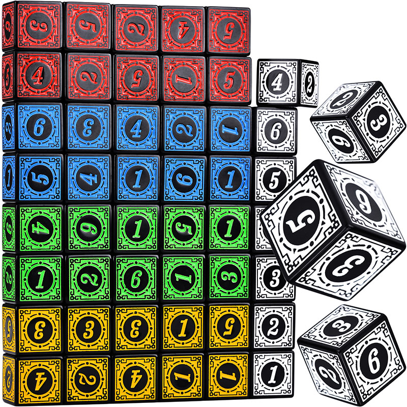 Board Game Dungeons And Dragons - 10PCS/Set Acrylic Dice Set D6 Carved