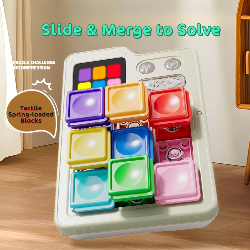 Board Game Education - Children Pocket Klotski Brain Teaser Toy
