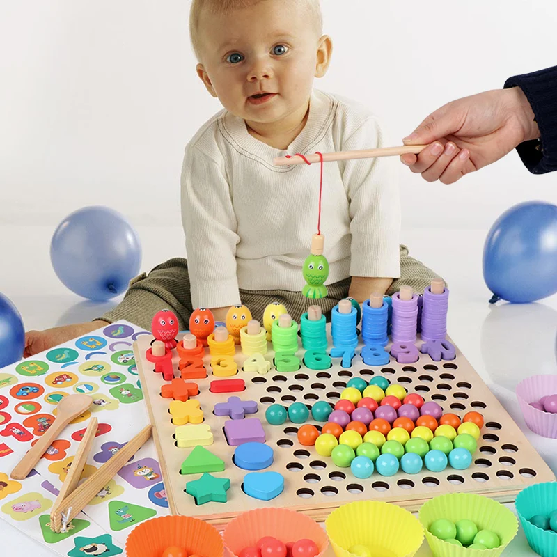 Board Game Education - Kids Educational Toys Montessori Wooden Puzzle