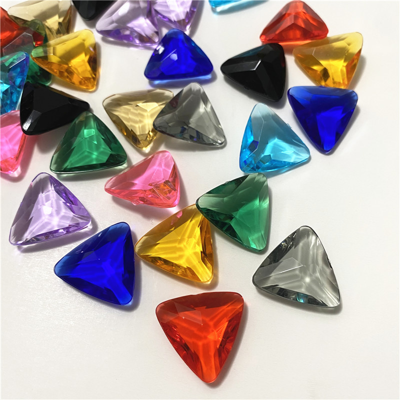 Board Game Vector - 10Pcs Acrylic Plastic 23*23*23mm Clear Triangle