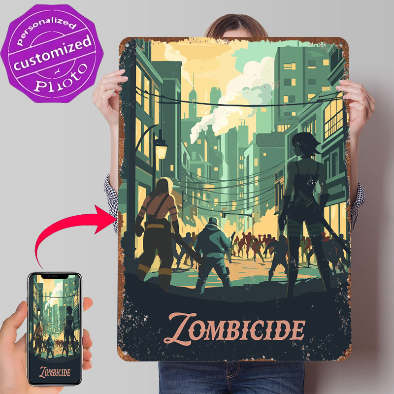 Board Game Zombicide - Zombicide Board Game Inspired Metal Poster