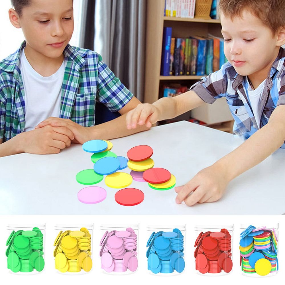 Board Game Vector - 100pcs Plastic Counting Chips Addition Subtraction