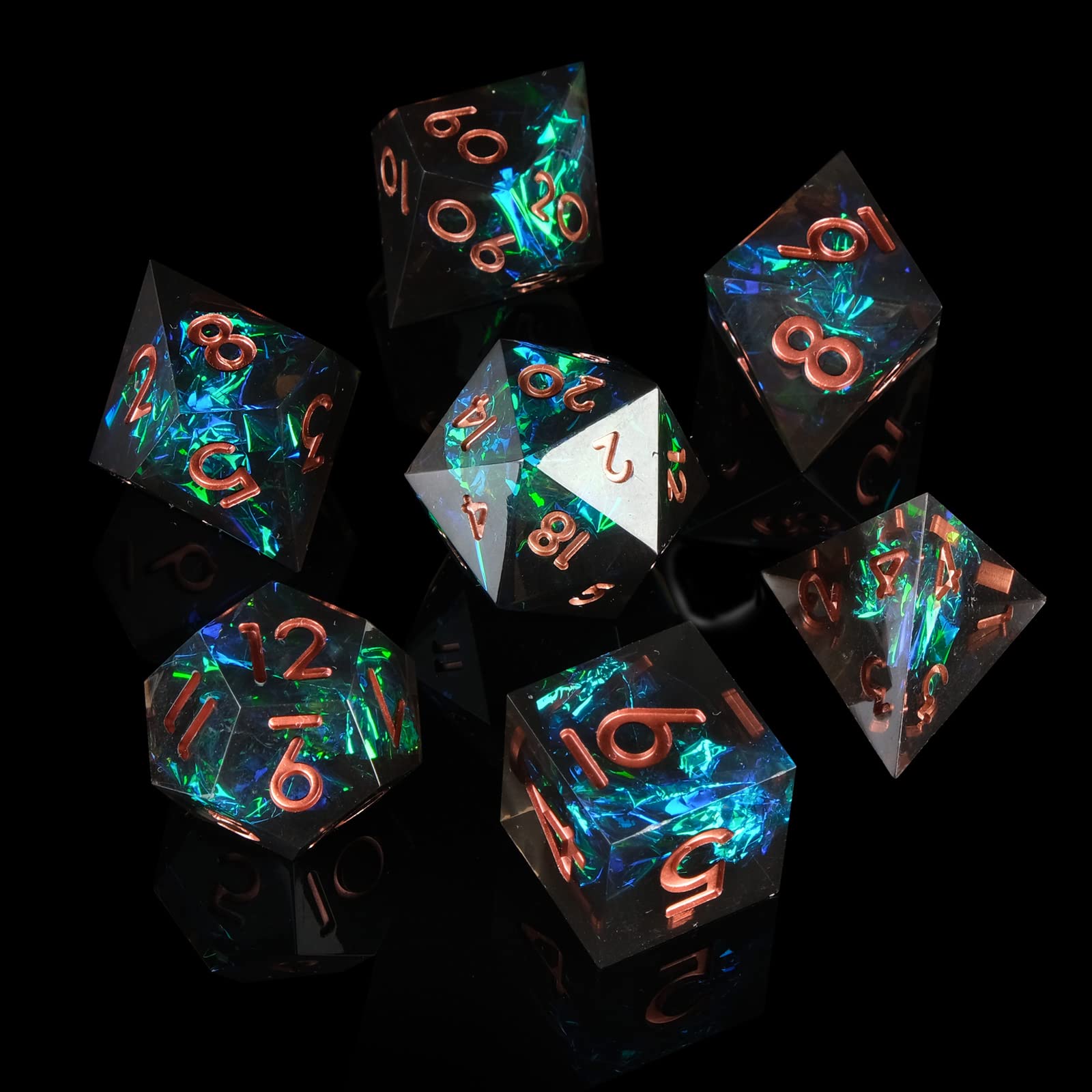 Board Game Dungeons And Dragons - Resin Sharp Edge DND Dice Set