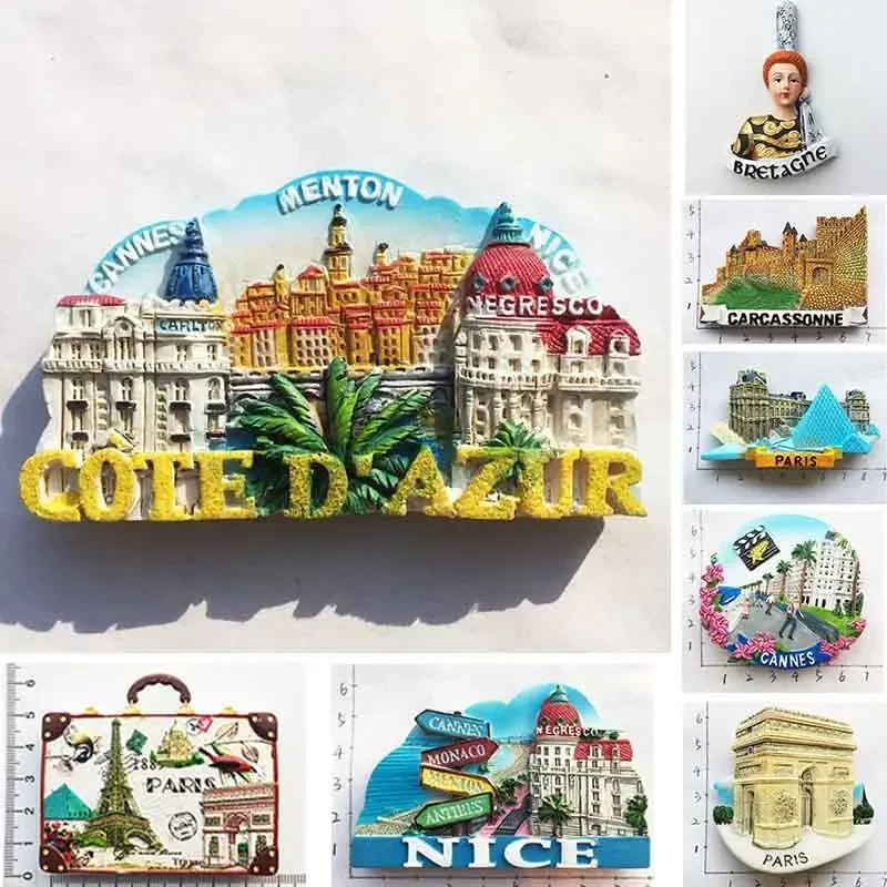 Board Game Vector - France Paris Fridge Magnet Souvenir Carcassonne