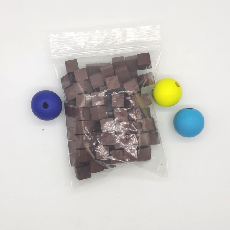 100Pcs/lots 10mm Wood Cubes Co - Board Game Vector ulasan dan harga