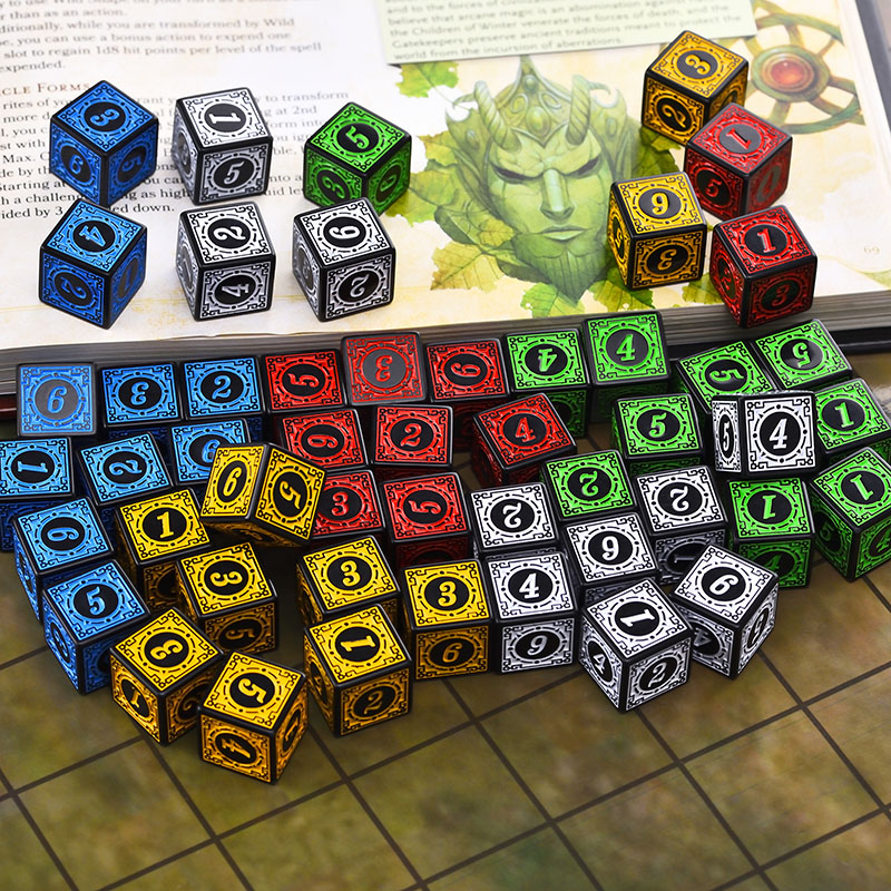10PCS/Set Acrylic Dice Set D6  - Board Game Dungeons And Dragons ulasan dan harga