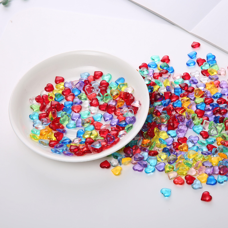 100PCS 10*4mm Heart Shape Acry - Board Game Vector ulasan dan harga