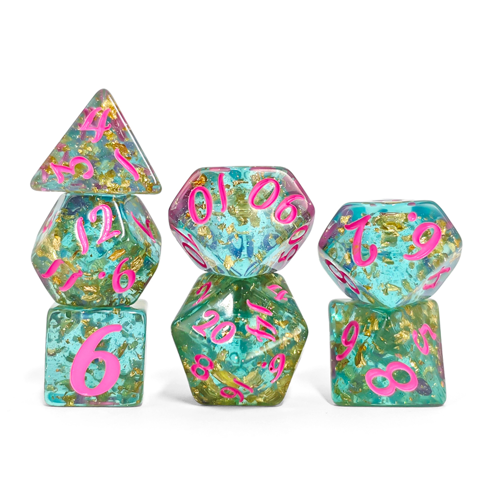7Pcs/set Shining Foil Inside R - Board Game Dungeons And Dragons ulasan dan harga