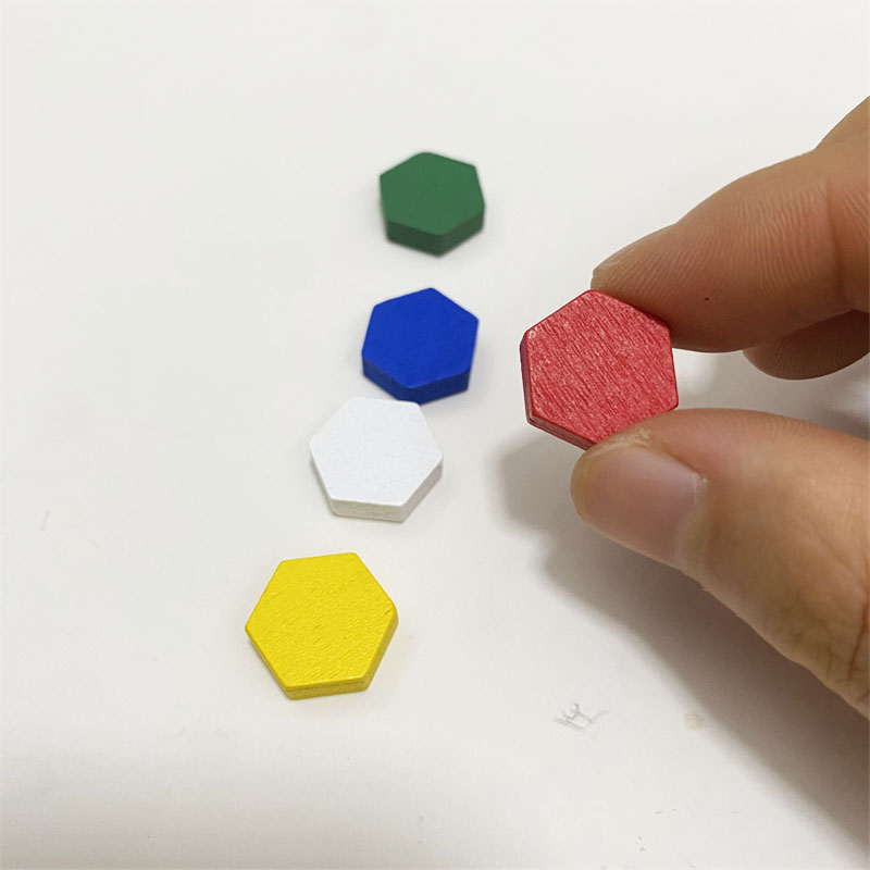 50 Pieces Wooden Hexagonal Pri - Board Game Vector ulasan dan harga