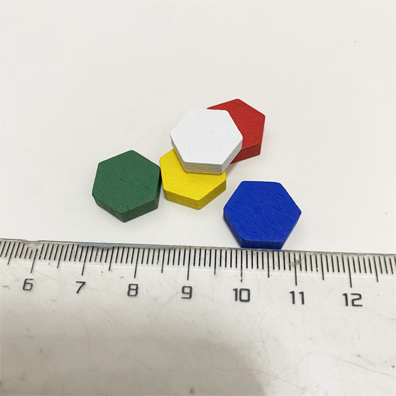 50 Pieces Wooden Hexagonal Pri - Board Game Vector ulasan dan harga