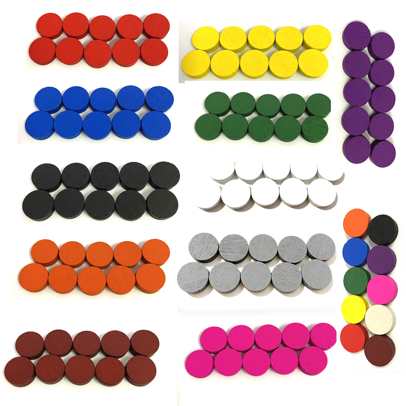 50pieces 15*5MM 11 Colors Wood - Board Game Vector ulasan dan harga