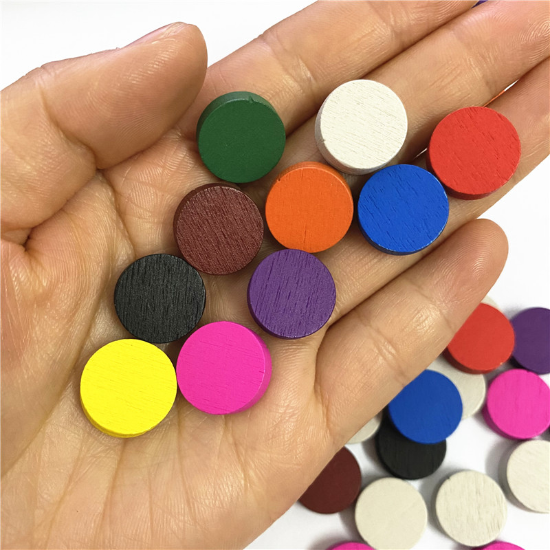 50pieces 15*5MM 11 Colors Wood - Board Game Vector ulasan dan harga