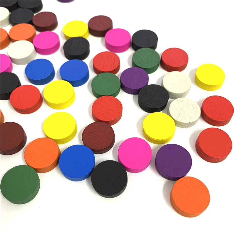 50pieces 15*5MM 11 Colors Wood - Board Game Vector ulasan dan harga