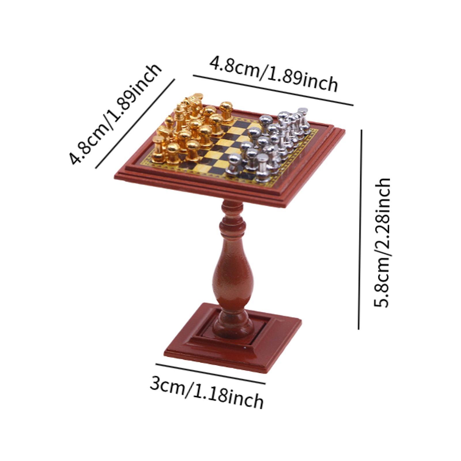 Dollhouse Miniature Internatio - Chess Set Wooden ulasan dan harga