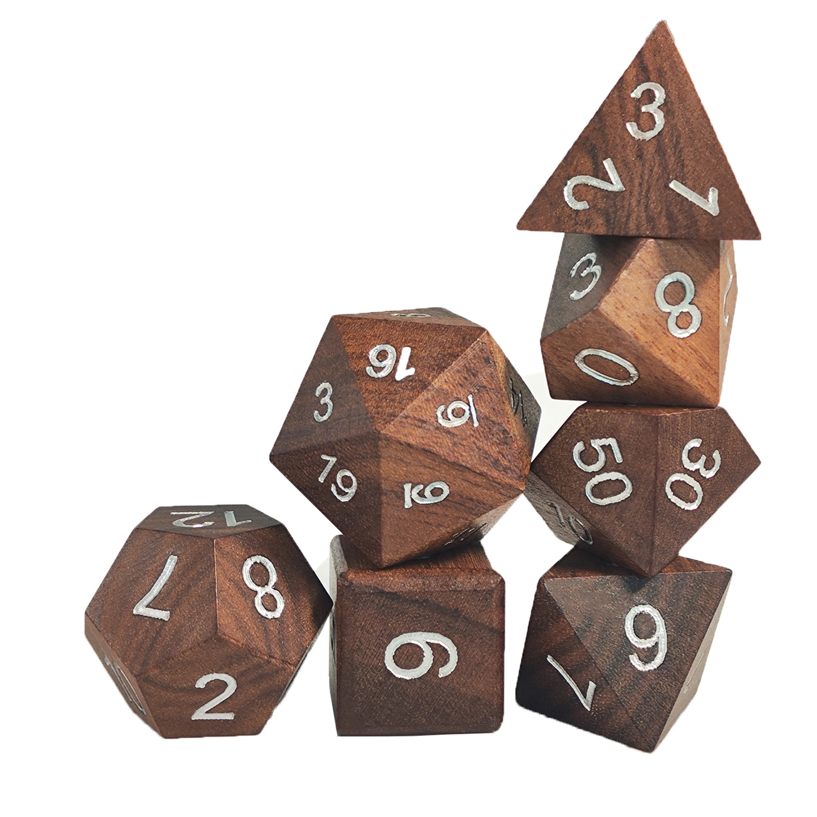Wooden Dice Set for DND RPG Ga - Board Game Dungeons And Dragons ulasan dan harga
