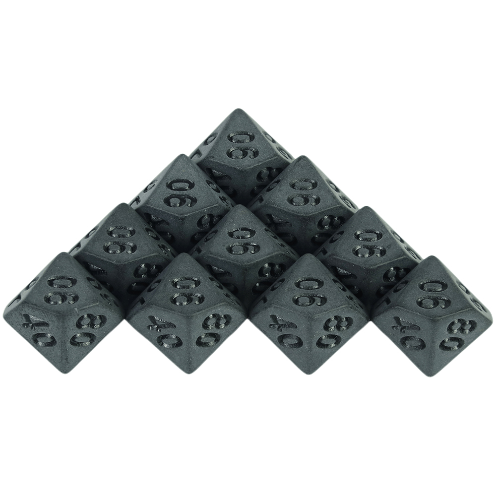 Deep Black Dice D4, D6, D8, D1 - Dice Tower Wooden ulasan dan harga