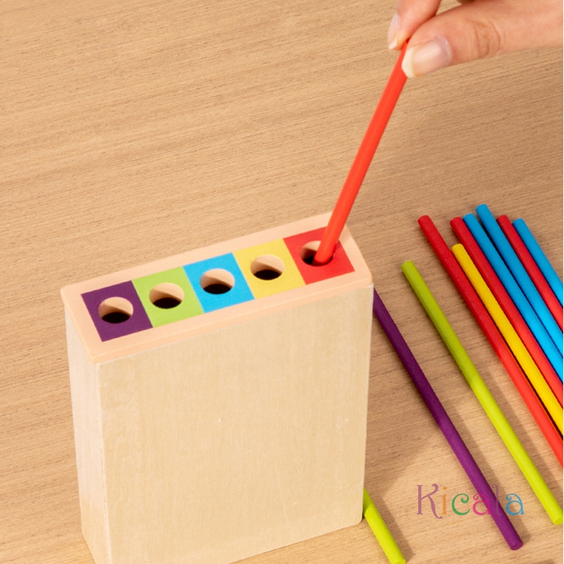 Montessori Game Wooden Stick T - Dice Tower Wooden ulasan dan harga