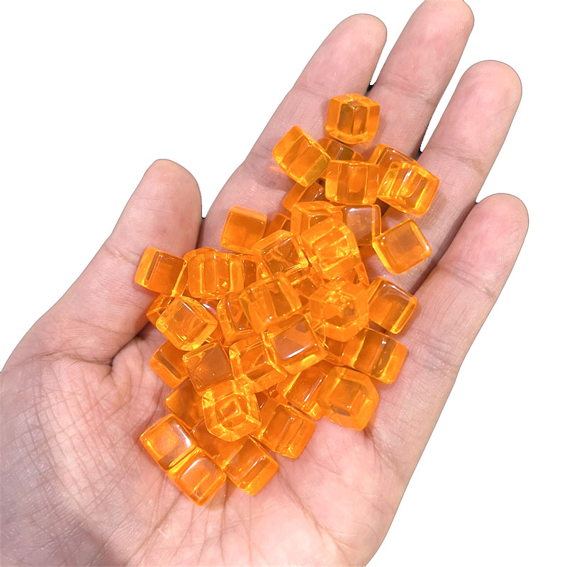 100pcs/set 8mm Clear Cube Dice - Board Game Vector ulasan dan harga