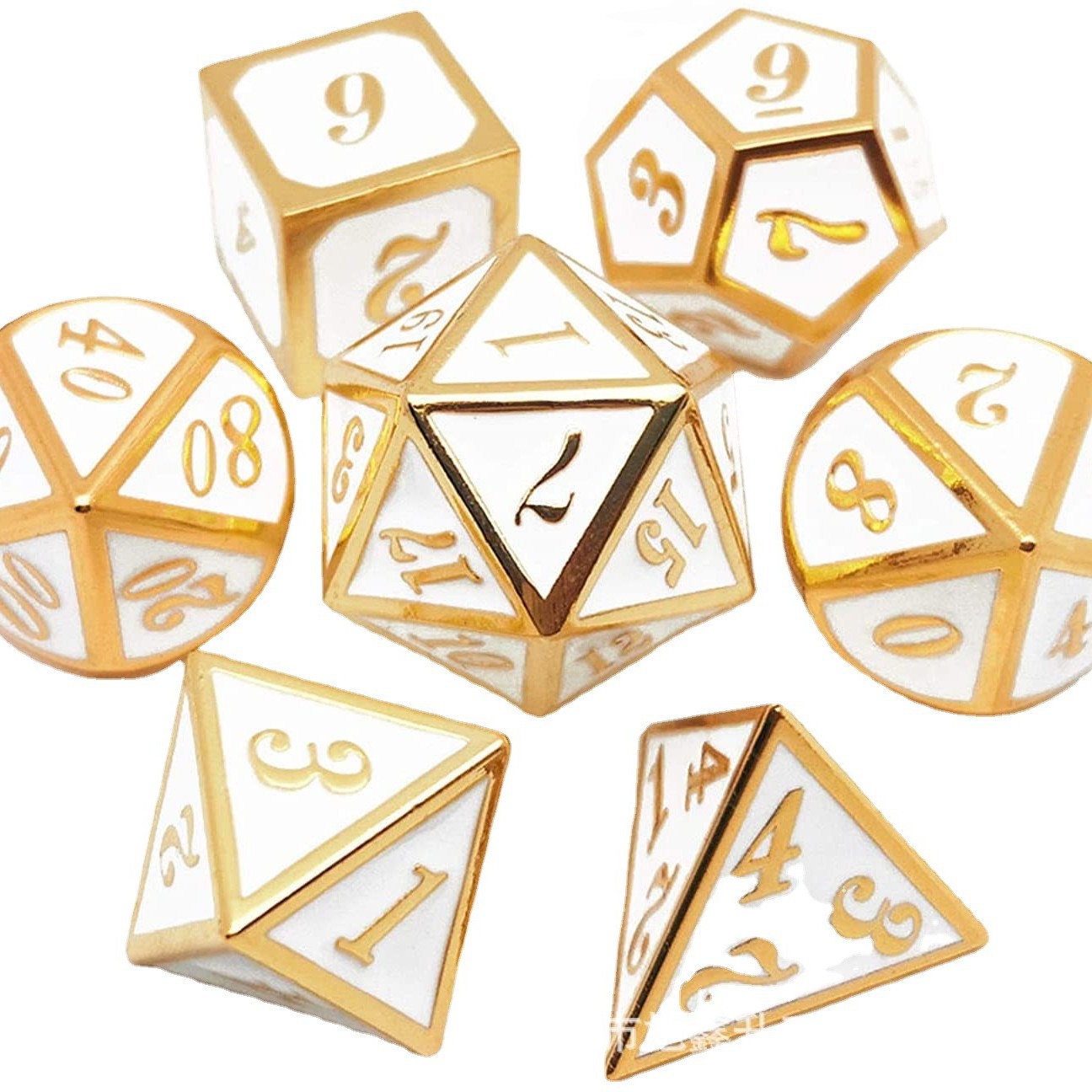 Metal Dice Set for D&D, TRPG,  - Board Game Dungeons And Dragons ulasan dan harga