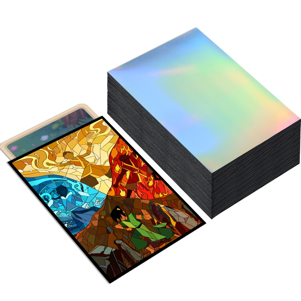 60PCS 66X91mm Holographic Stan - Board Game Print ulasan dan harga