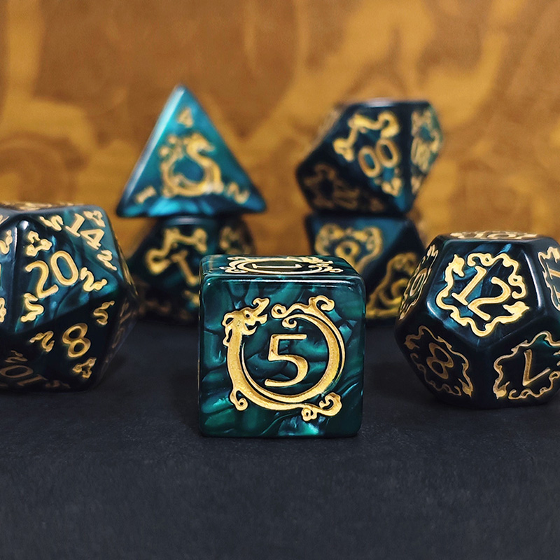 7Pcs Set DND Dice Dragon Patte - Board Game Dungeons And Dragons ulasan dan harga