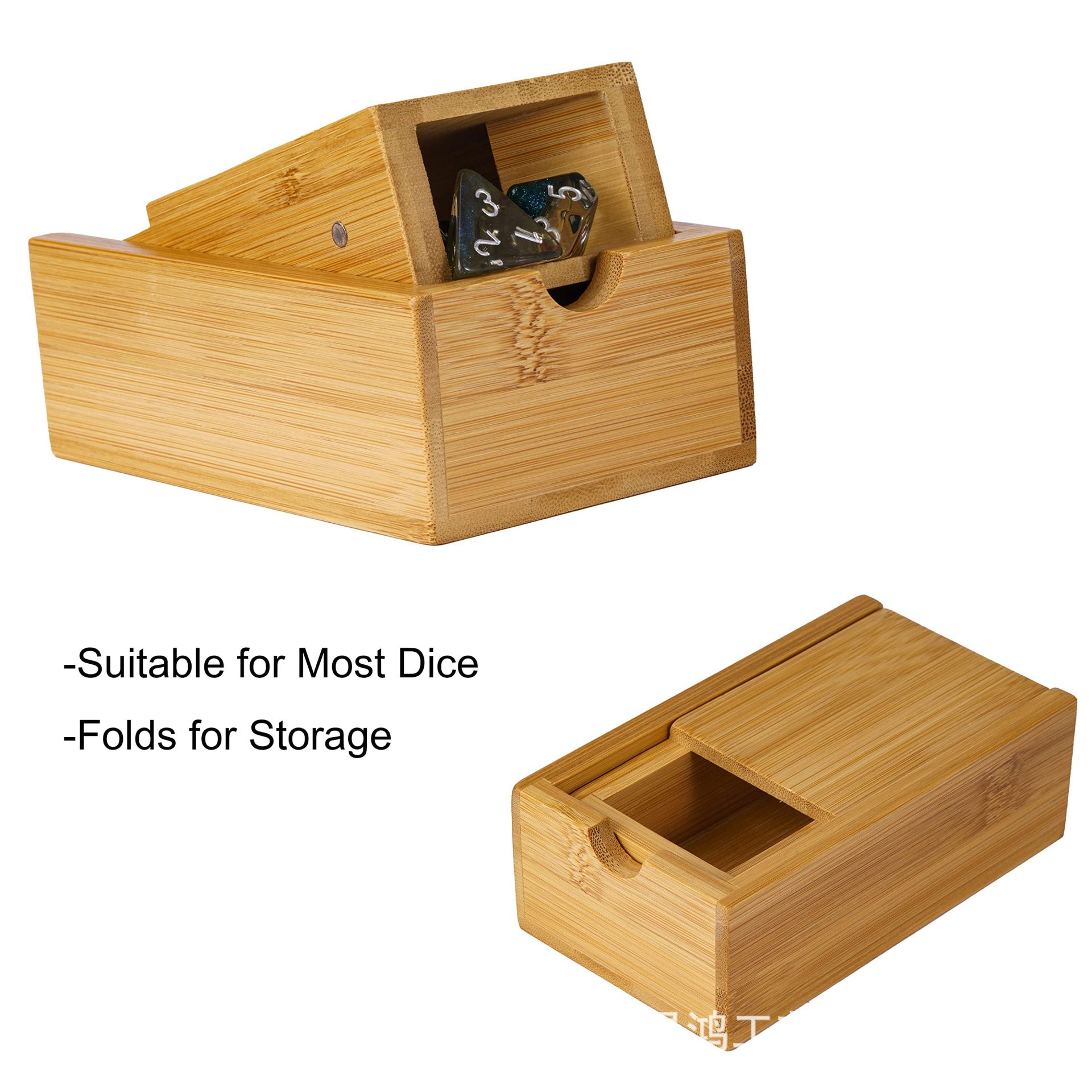 Foldable Wooden Dice Tower Dic - Dice Tower Wooden ulasan dan harga