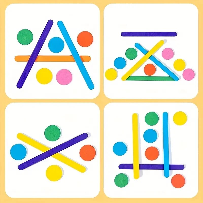 Kids Rainbow Stick Thinking Pu - Board Game Education ulasan dan harga