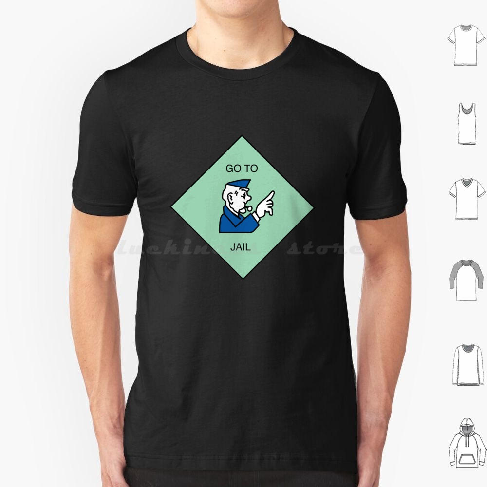 Go To Jail-T Shirt Cotton Men  - Board Game Print ulasan dan harga