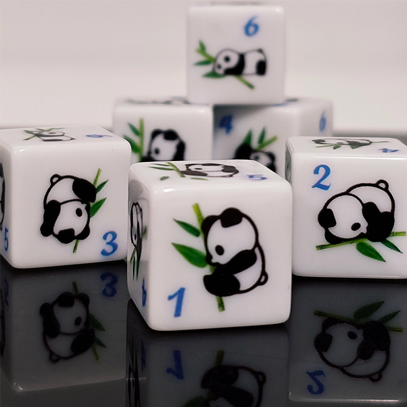 Panda Print 6-sided Game Dice  - Board Game Print ulasan dan harga