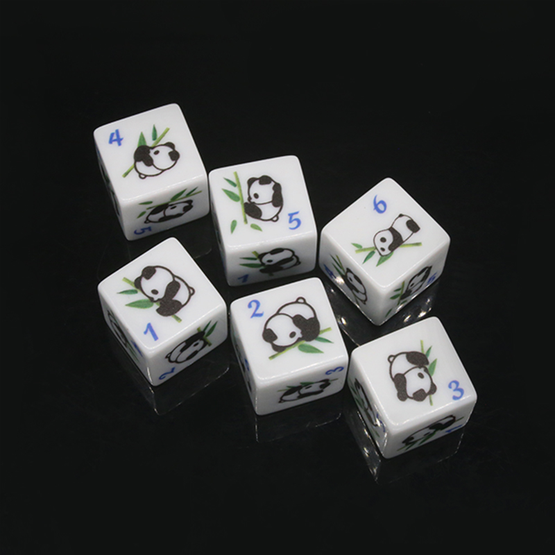 Panda Print 6-sided Game Dice  - Board Game Print ulasan dan harga