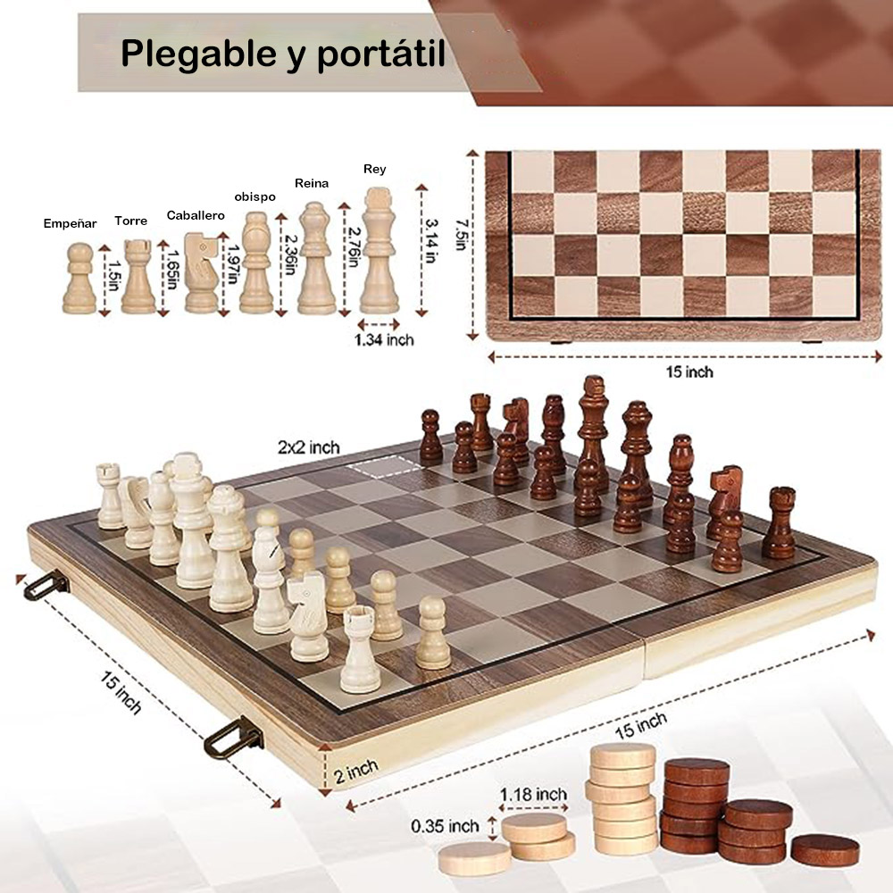 39cm Chess Set Wooden Chess Se - Chess Set Wooden ulasan dan harga
