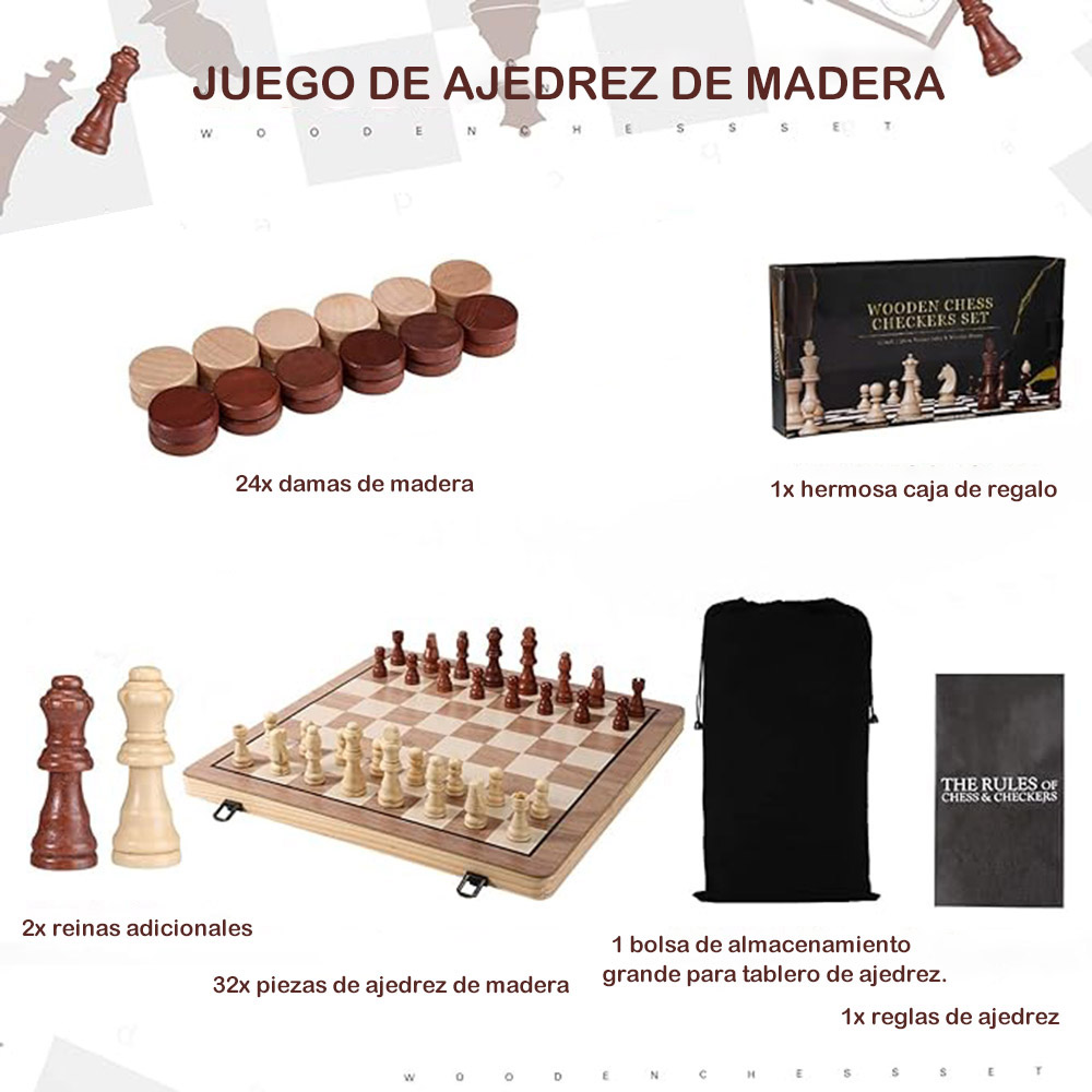 39cm Chess Set Wooden Chess Se - Chess Set Wooden ulasan dan harga