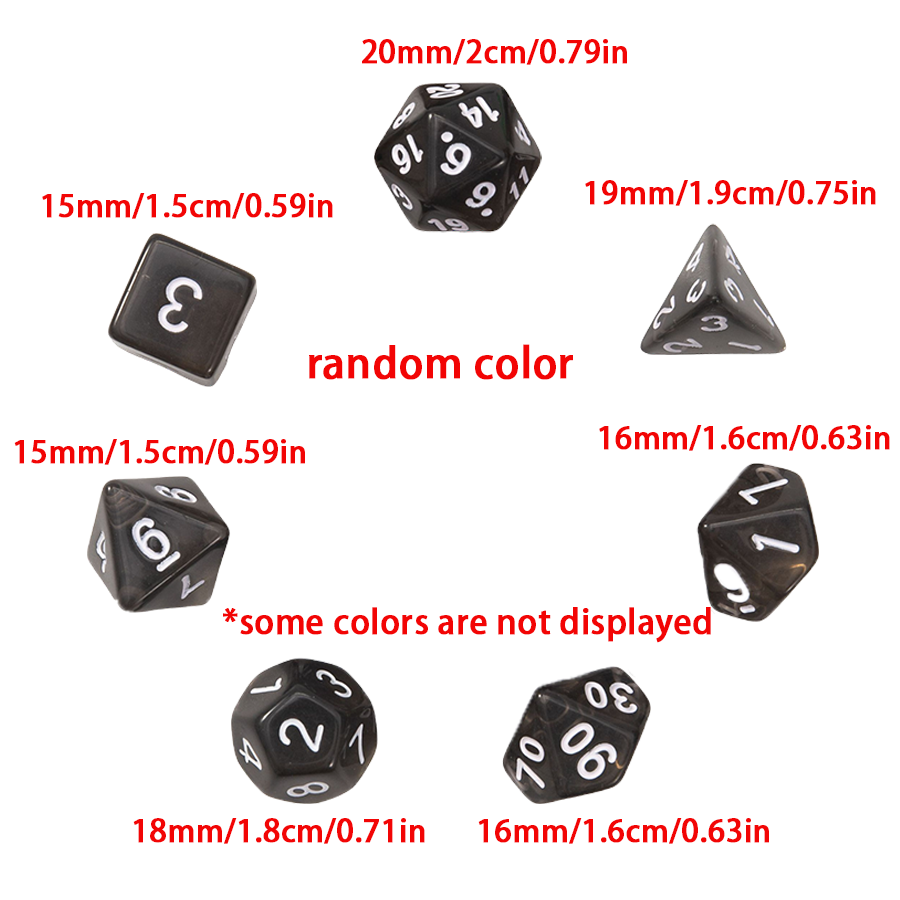 5Sets Polyhedral Dice Kit, wit - Board Game Dungeons And Dragons ulasan dan harga