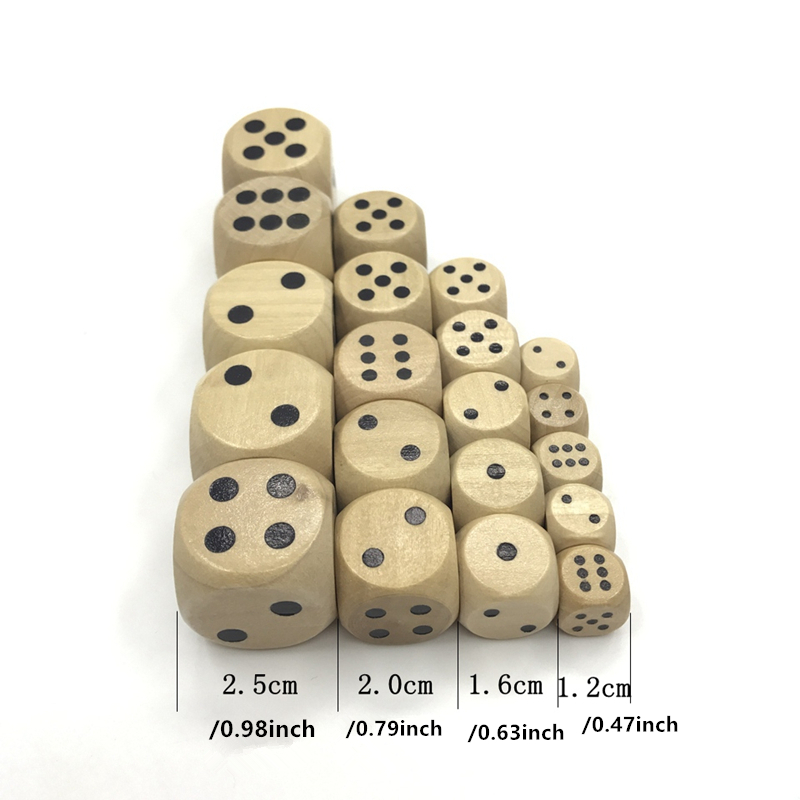 10 pcs pack games 12/16/20/25m - Dice Tower Wooden ulasan dan harga