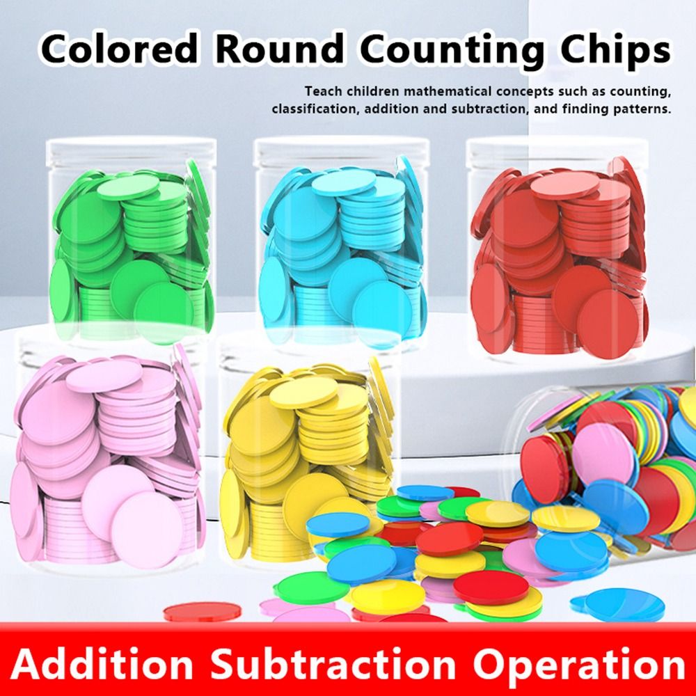 100pcs Plastic Counting Chips  - Board Game Vector ulasan dan harga