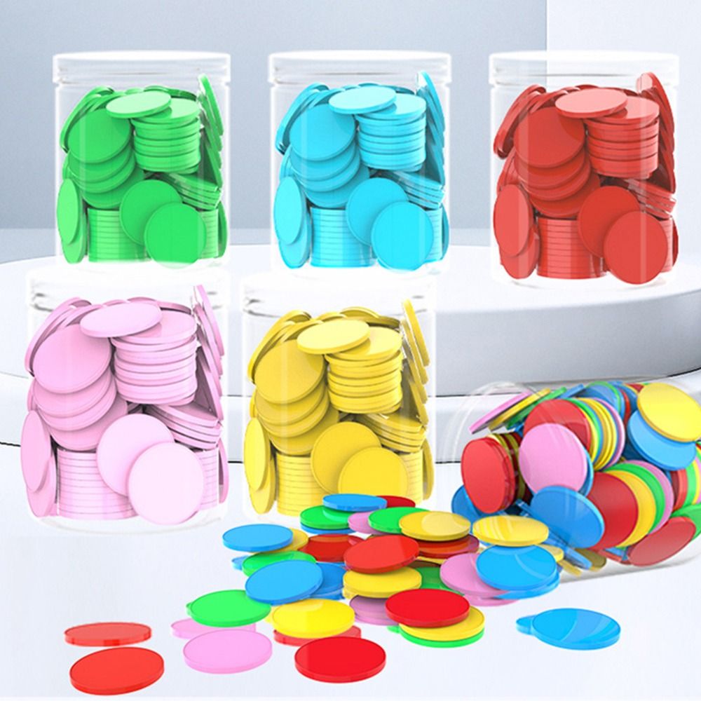 100pcs Plastic Counting Chips  - Board Game Vector ulasan dan harga