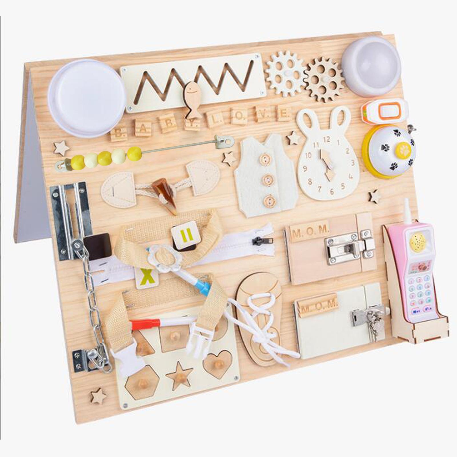 Montessori Busy Board Accessor - Board Game Education ulasan dan harga