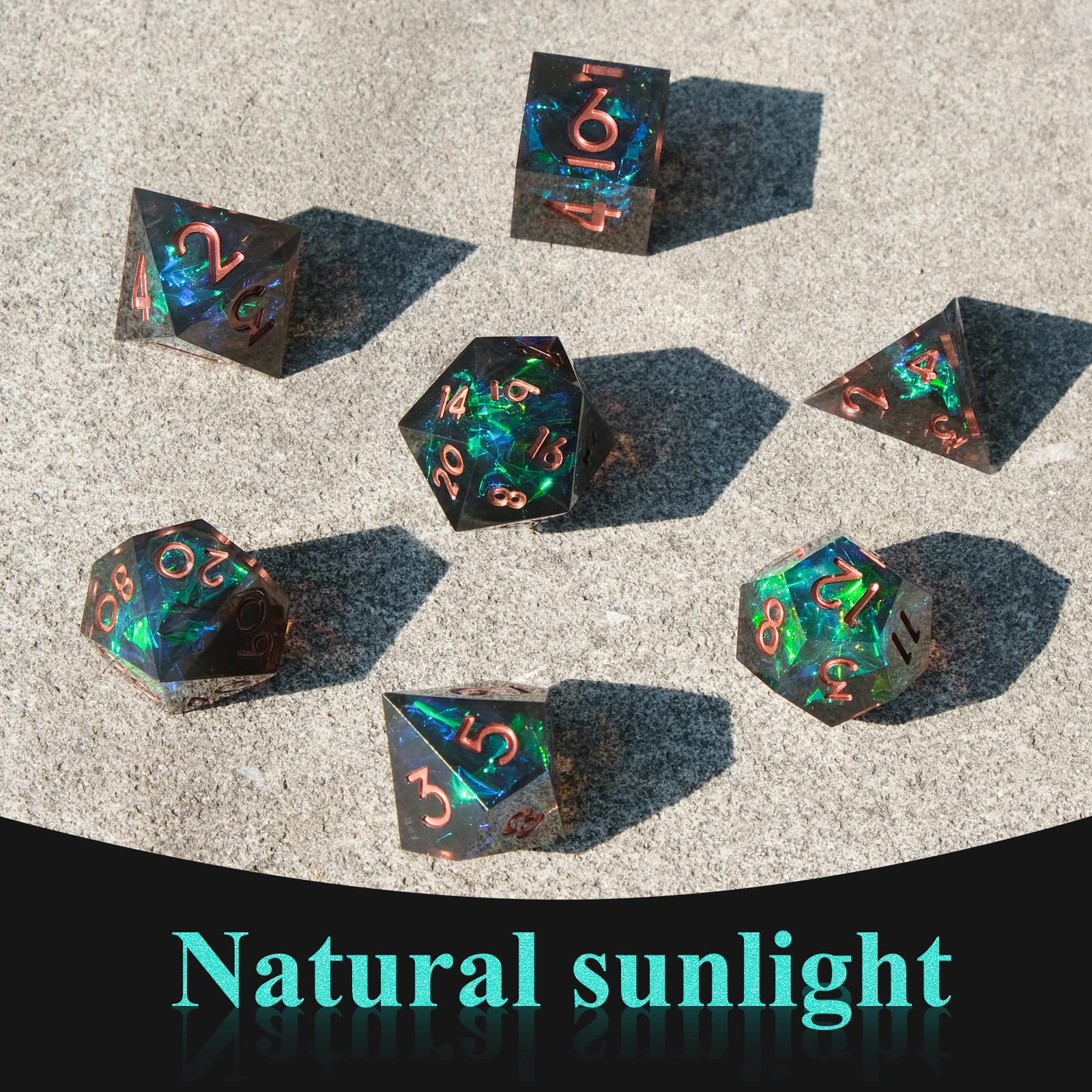 Resin Sharp Edge DND Dice Set  - Board Game Dungeons And Dragons ulasan dan harga