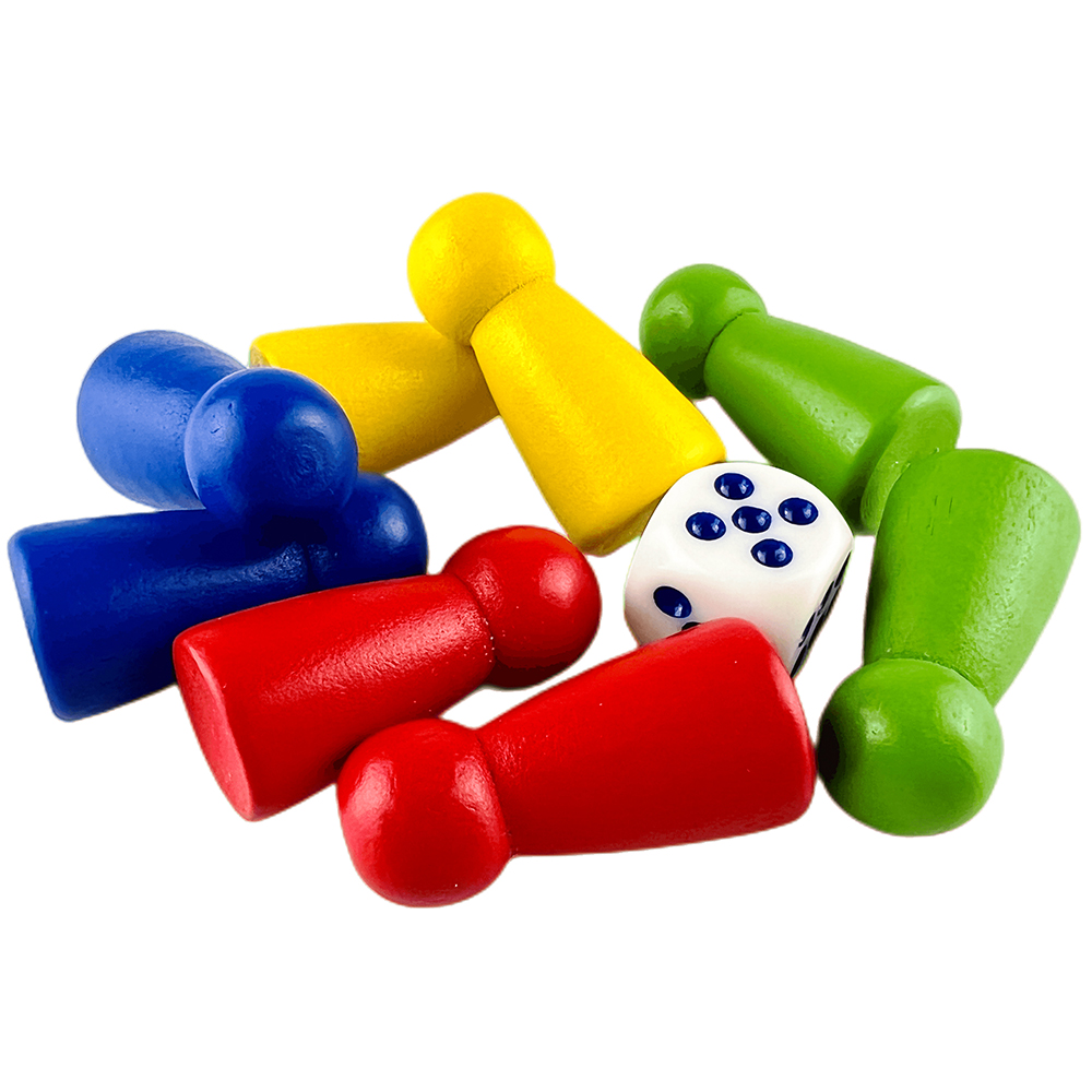 8pcs Pawn/ Chess with 1 Dice W - Board Game Dixit ulasan dan harga