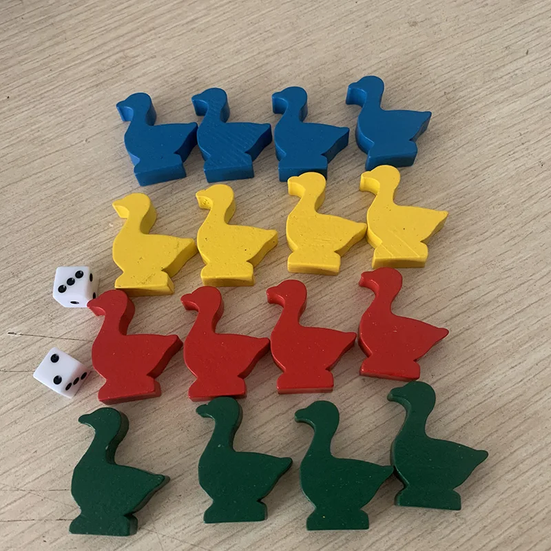 16pcs/set Goose Shaped Wooden  - Chess Set Wooden ulasan dan harga