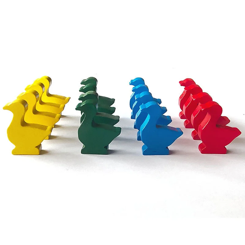 16pcs/set Goose Shaped Wooden  - Chess Set Wooden ulasan dan harga