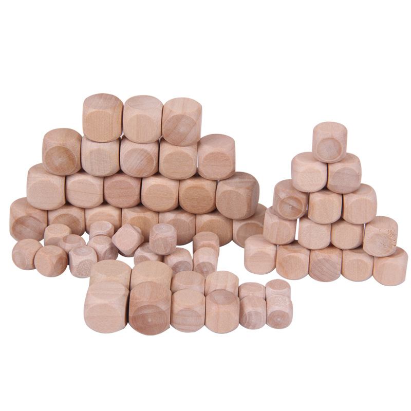 10pcs/Lot D6 6 Sided Blank Woo - Dice Tower Wooden ulasan dan harga