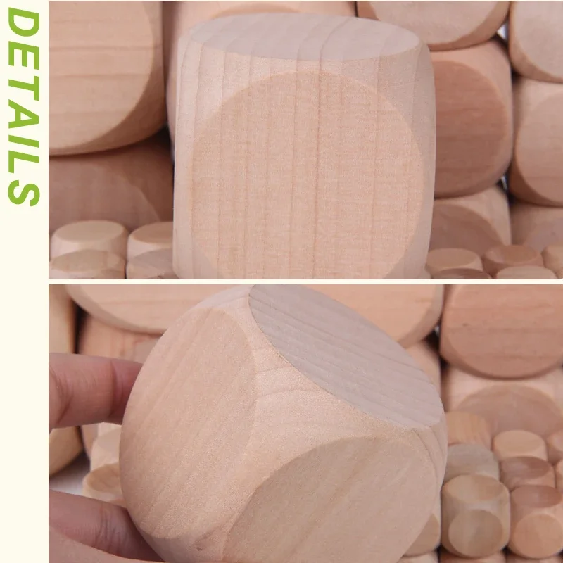 10pcs/Lot D6 6 Sided Blank Woo - Dice Tower Wooden ulasan dan harga