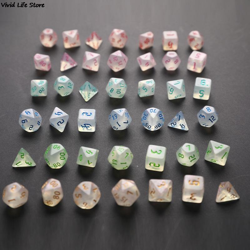 New 7PCS Dual Color Multi Face - Board Game Dungeons And Dragons ulasan dan harga
