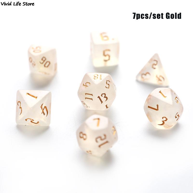 New 7PCS Dual Color Multi Face - Board Game Dungeons And Dragons ulasan dan harga